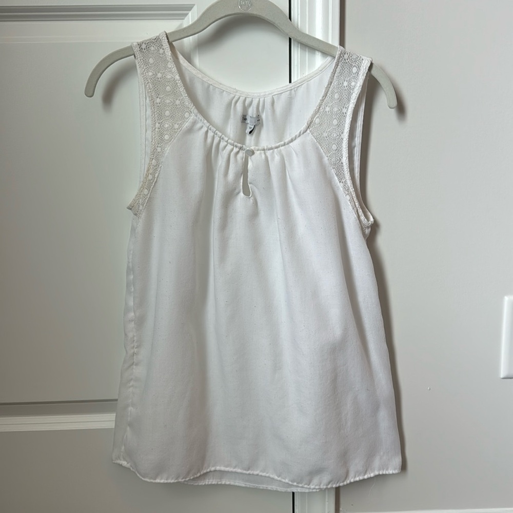 White Gap Tank Top